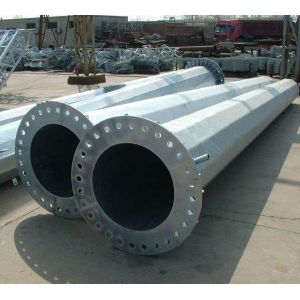 80m Monopole Telecommunications Tower For Broadcasting