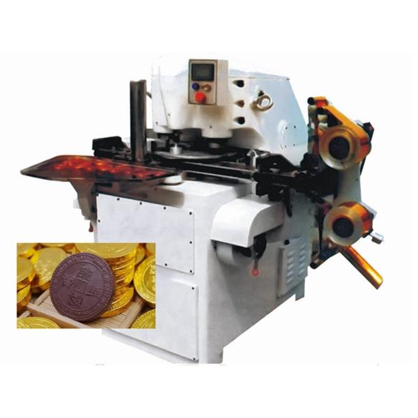 Buy Semi Automatic Round Chocolate Foil Packaging Machine Easy To Handle at wholesale prices