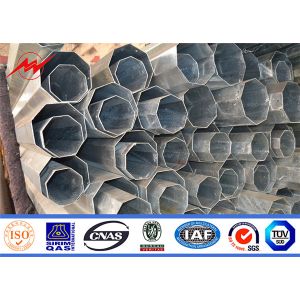 ASTM A123 Utility Power Poles Galvanization And Color Polyester Coating