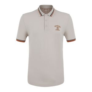 China Embroidered Cotton Polo Shirts Anti-Wrinkle Short Sleeve Needle Detection 100% Cotton on sale