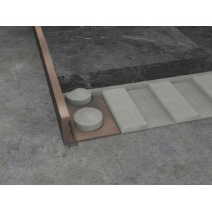 2.5m Stainless Steel L Shaped Trim Tile Corner Trimming Finishing Strip 8 10mm