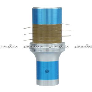 20K 1500W High Frequency Ultrasonic Transducer Plastic Welding 50mm Ceramic