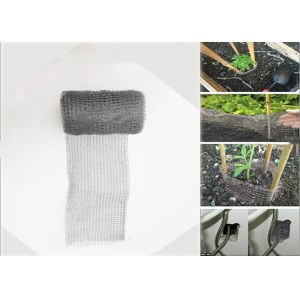 Industrial Knitted Wire Mesh Filter With 2*2mm Round Hole And Sample