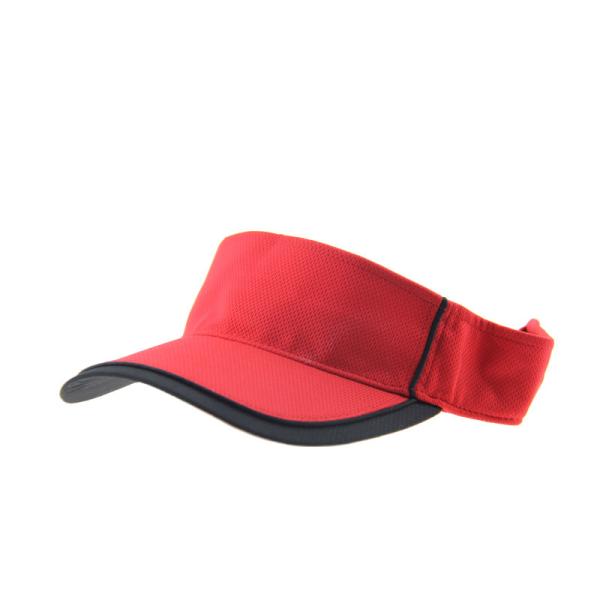 Buy Adjustable Contrast Piping Fronts Mens Sun Visor Caps Stylish Design at wholesale prices