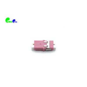 China OM4 LC Magenta SC Footprint Optical Fiber Adapter Ceramic Sleeve on sale