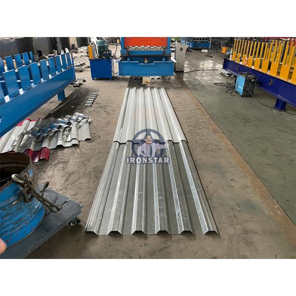 Tracking cutting trapezoidal roofing sheet roll forming machine for Saudi Arabia