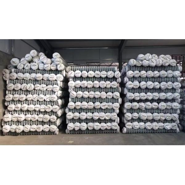 Chain Link Wire Mesh Fence / Wire Mesh Chain Link Fence Aluminum Alloy Wire PVC Coated Square Holes