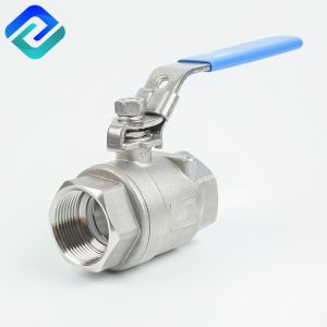 316ss Lockable 2 Stainless Ball Valve DN32 Threaded End Valve