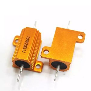 RX24 75W 0.75R 0.75 Ohm Power Golden Aluminium Housed Metal Shell Case Wire