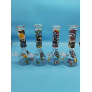 10inch Glass Hookah Smoking Pipe Beaker Water Pipes With Downstem