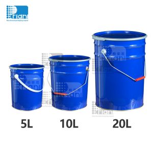 5 Litre -20 Litre Paint Bucket Round Metal Paint Container With Printing Color