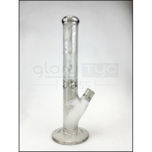 Clear Glass Smoking Pipes Hookah Straight Tube 12Inch
