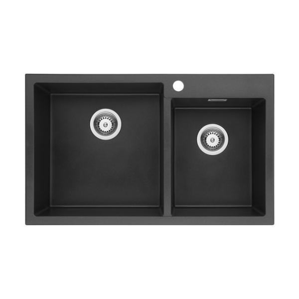 30 Inch 60/40 Double Bowl Granite/Quartz Composite/Acrylic Resins Sink