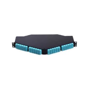 Tri - Angle MPO - LC Fiber Optic Patch Panel 144 Ports Duplex / Simplex For LAN