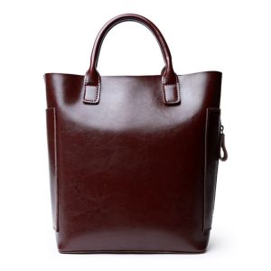 Quality Cowhide Bucket Bags Women Genuine Cow Leather Tote Bag for sale