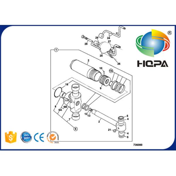 991/00163 991-00163 99100163 991 00163 Ram Swing Cylinder Seal Kit for JCB 3C