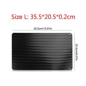 6mm Kitchen Rapid Thaw Plate Aluminium Defrosting Tray