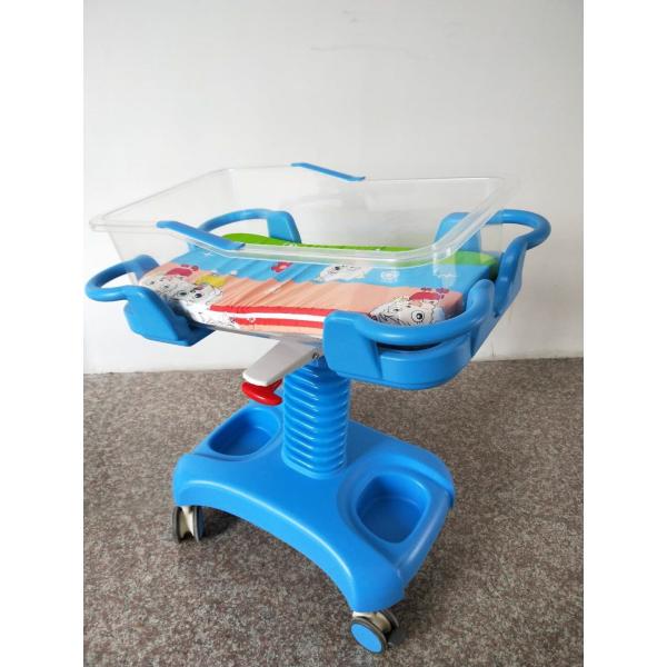 Buy ABS Two Cranks Tilting Adjustable OEM Hospital Baby Crib at wholesale prices