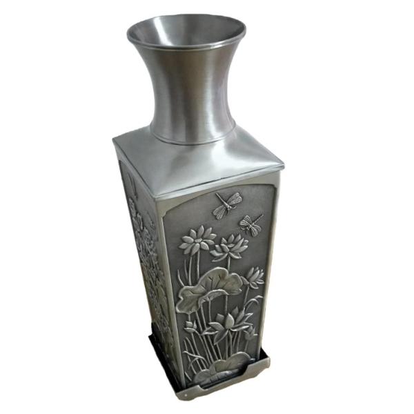 Stainless steel metal flower pot and vases