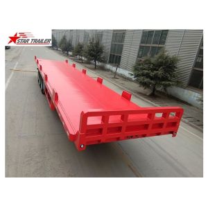 China 13 Meters 3 Axles 48 Ft Aluminum Flatbed Trailer 13165x2550x1500mm on sale