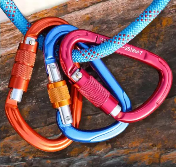 Electrolytic Treatment Finish Heavy Industry Aluminum Carabiner Hook Custom Clip