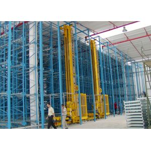 Smart ASRS Automated Storage Retrieval System , Industrial Warehouse Racking