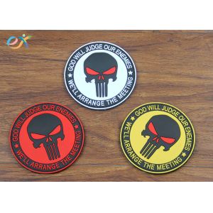 Punisher Armband Velcro PVC Rubber Patch Disposable Waterproof Personality