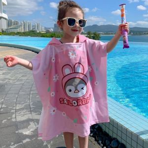 Customized Childrens Swim Towel Poncho Washable Holeproof Long Lasting