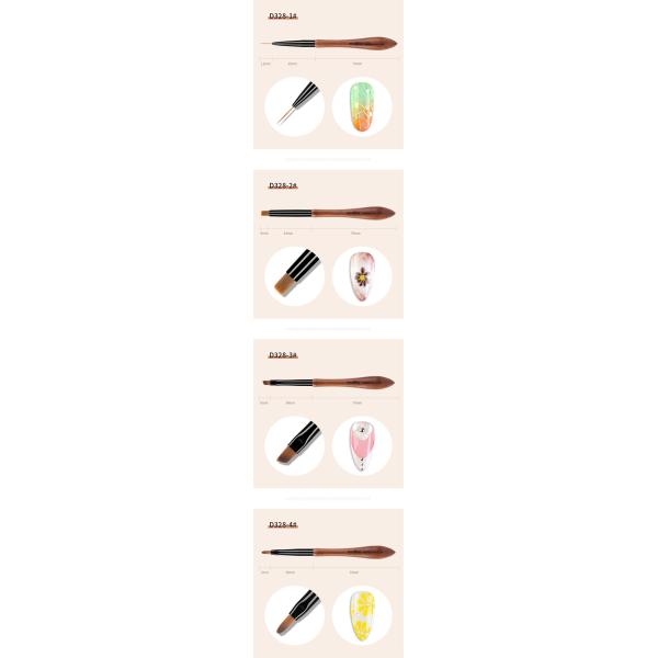 NAIL Art Line Drawing Pen Light Therapy Painting Brush for DIY Manicure Performance