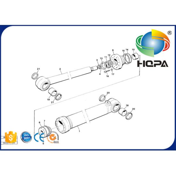 11998809 VOE11998809 Tilting Cylinder Seal Kit for VOLVO L70B, L70C