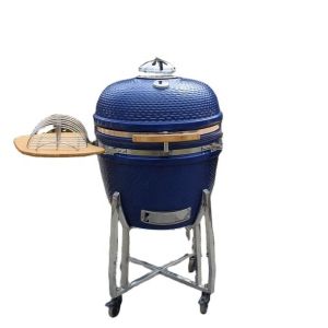 China 22 Inch Charcoal Ceramic Kamado Grill With Grill Cover on sale