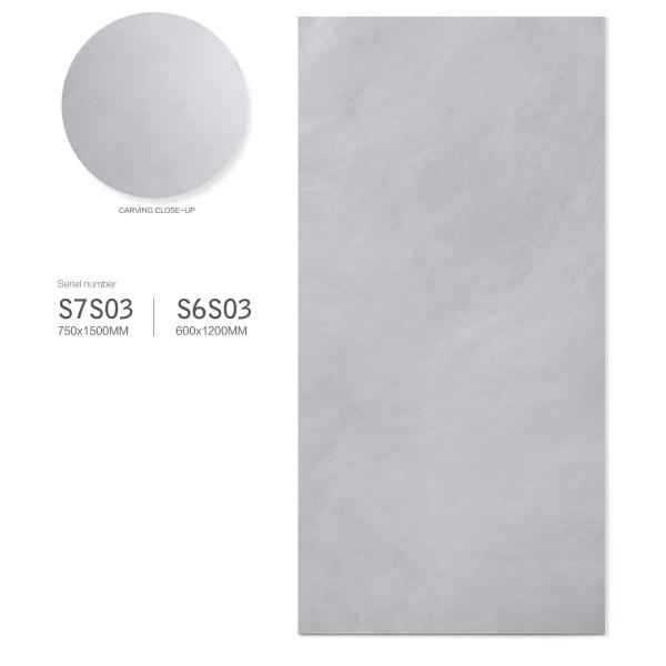 Beige AAA Grade Clay Porcelain Tile 600x1200mm Indoor Floor