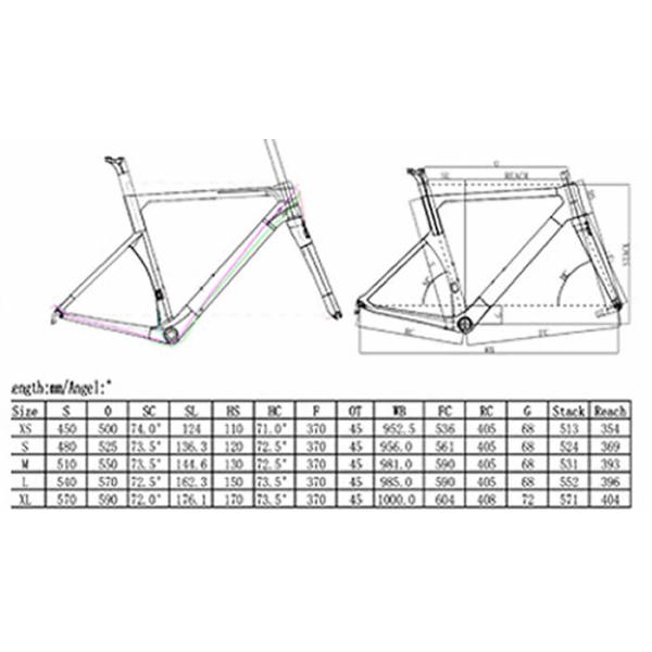 700c Road Racing Aerodynamic Bike Frame Internal Cable Routing Superlight 950g