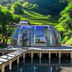 Transparent Polycarbonate (PC) Bubble House Waterproof Insulated Prefab Dome