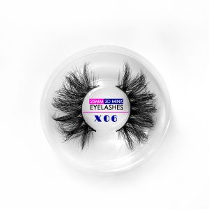 Customized Very Natural False Eyelashes 25MM Length With Packaging Box