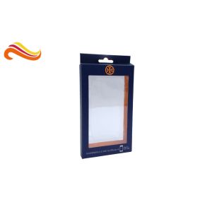 Coated Paper Card Board Packaging Boxes With Clear Window For Cellphone Case