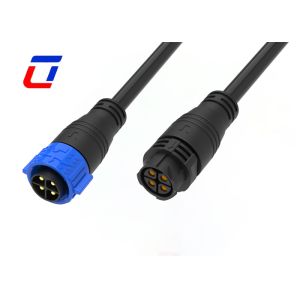 Waterproof Electrical  500V M25 4 Pin Waterproof Push Lock Connectors