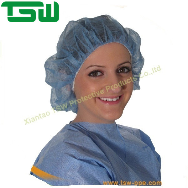 Buy Disposable PP Nonwoven Clip Head Cap For Operating Room at wholesale prices