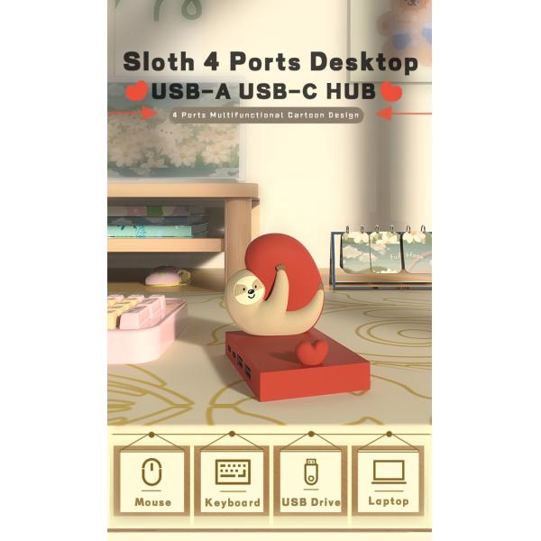 Multifunction station usb c hub smart adapter with Memory Card Reader