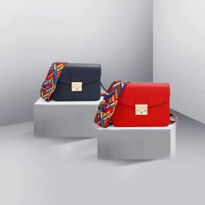 Retro Red Pu Leather Handbags Tote Purse Patent Leather Luxury Shoulder Bags