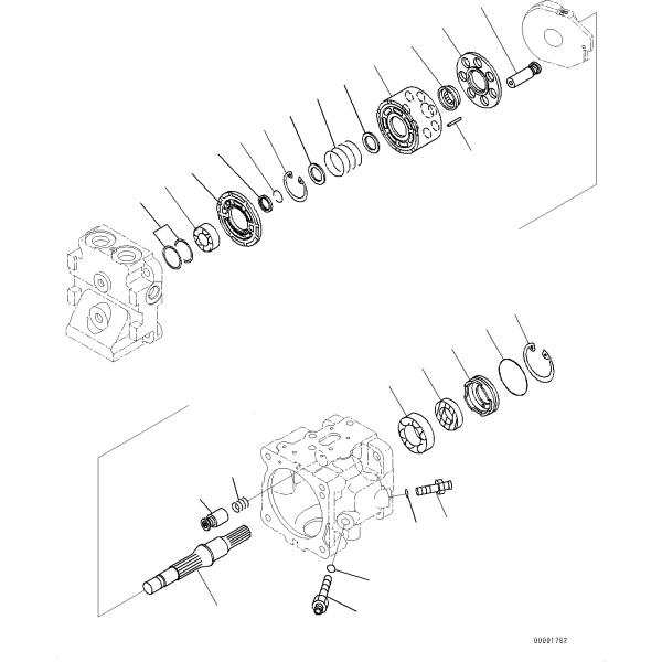 708-1S-00950 708-1S-03950 708-1S-00390 For D375A-6R Bulldozer Loader Fan Pump