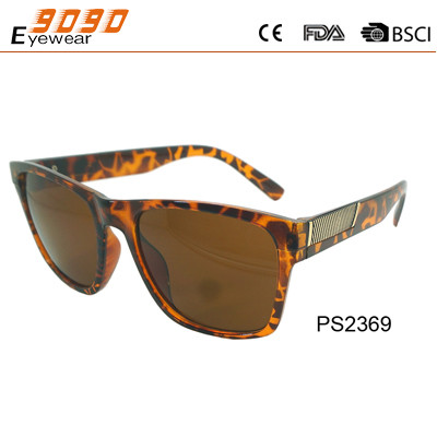 New arrive and fashionable sunglasses ,made of plastic, suitable for men and