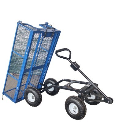 Mesh Structure Four-wheel Trolley Carts 86*46*85 Dimension Great for Moving