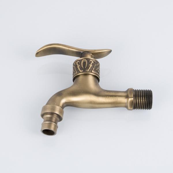 Wall Mount NPT 500000 Times 0.08Mpa Brass Bibcock