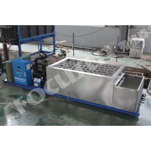 ICE BLOCK Shape 2024 FOCUSUN 1T Brine System Block Ice Machine 1800*1200*2000mm