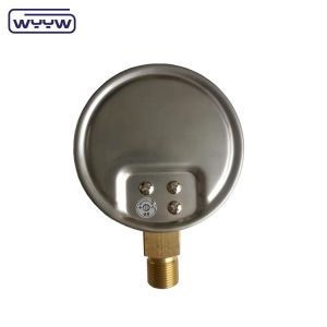 China factory capsule pressure gauge 100mm mbar ss case brass connection 1/2"bsp