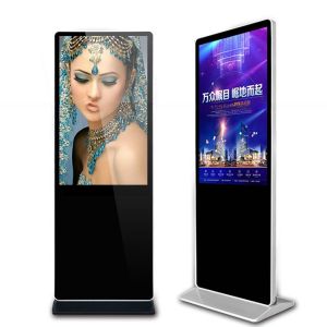 UHD 4K 49inch floor stand vertical LCD digital android wifi AD video loop player