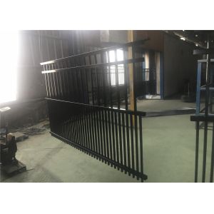 1800mm x 2400mm Garrison Fencing 2100mmx2400mm Panels Stain Black Interpon