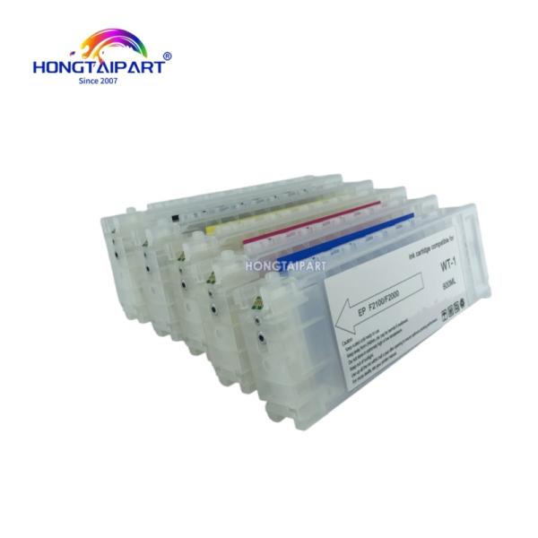6PCS Epson SC-F2000 F2100 Refillable Ink Cartridge 600ml