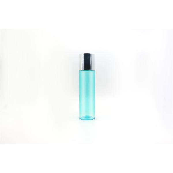 Buy Customized Logo Plastic Cosmetic Bottles With Shiny Metaillized Screw cap at wholesale prices